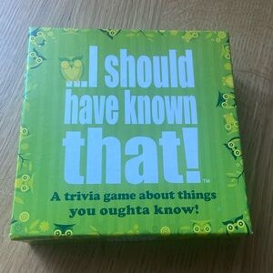 I Should Have Known That Trivia Card Board Game Family Game Night Fun NEW IN BOX
